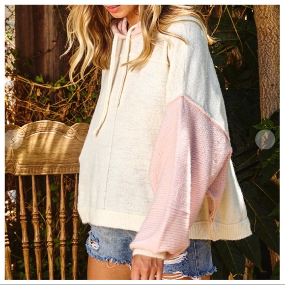 Color-block sweater/sweatshirt hoodie fabulous - Picture 4 of 7